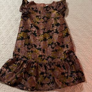 Floral Dress with Ruffle Hem